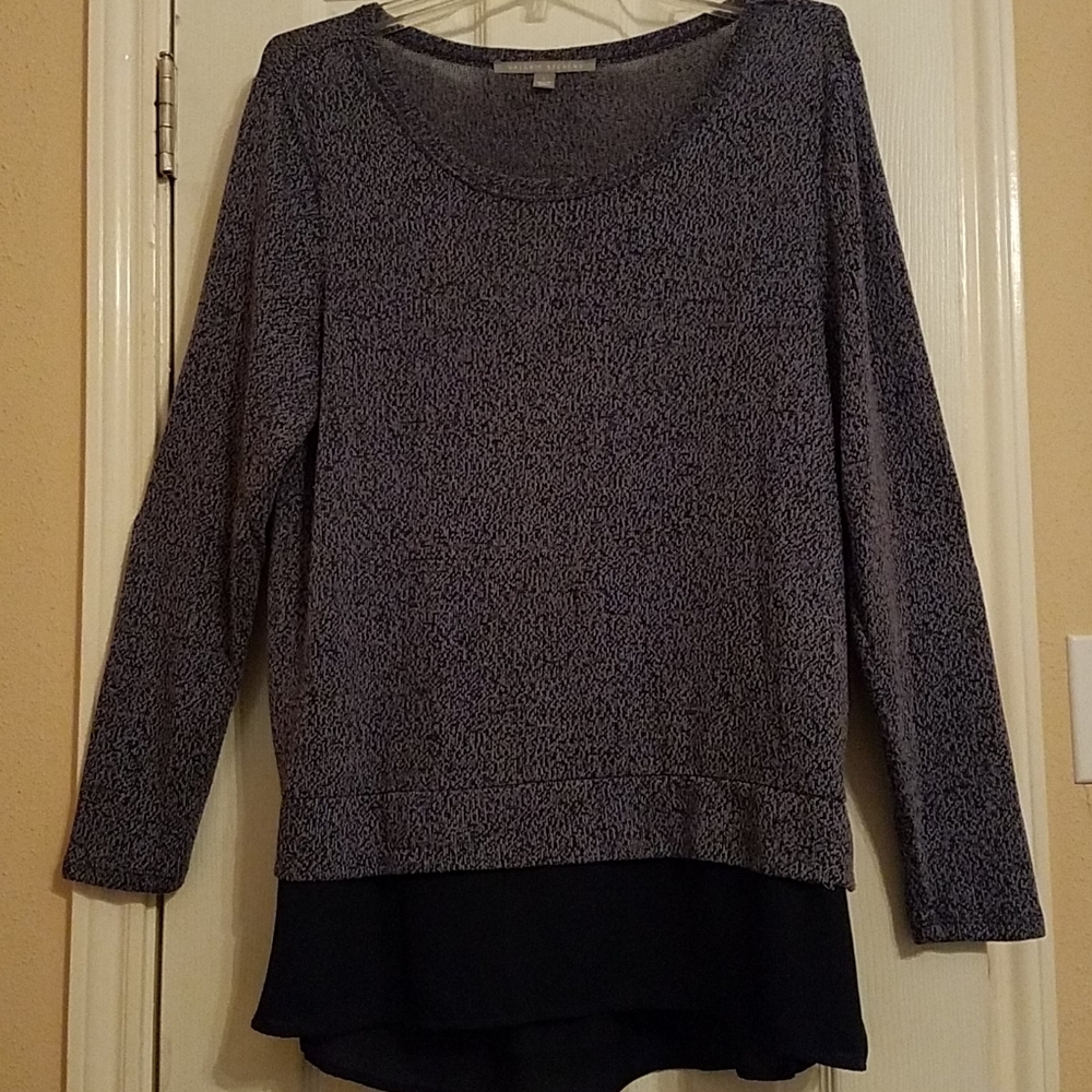 Valerie Stephens light sweater top L